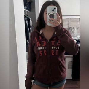 HOLLISTER vintage zip sweaters